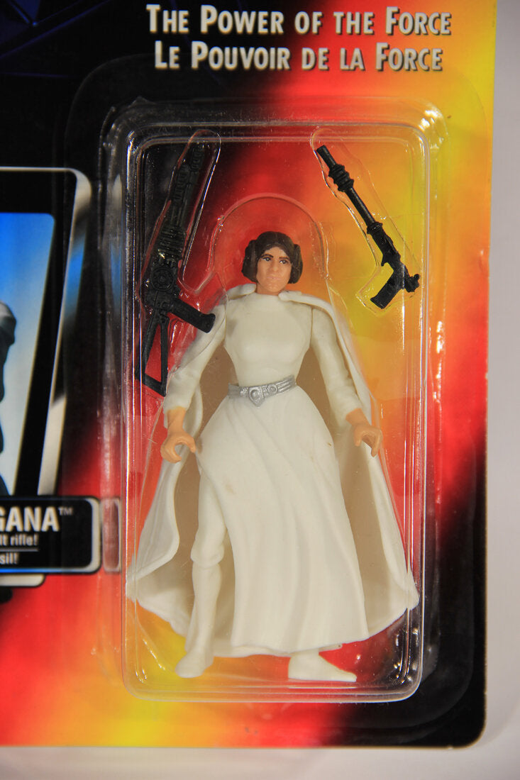 Star Wars Princess Leia Organa 1995 POTF Action Figure Canadian FR-ENG Bilingual Card L014871