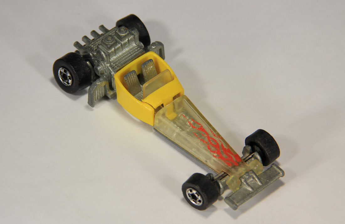 Hot Wheels 1976 Odd Rod Yellow Dragster Good Condition L014875