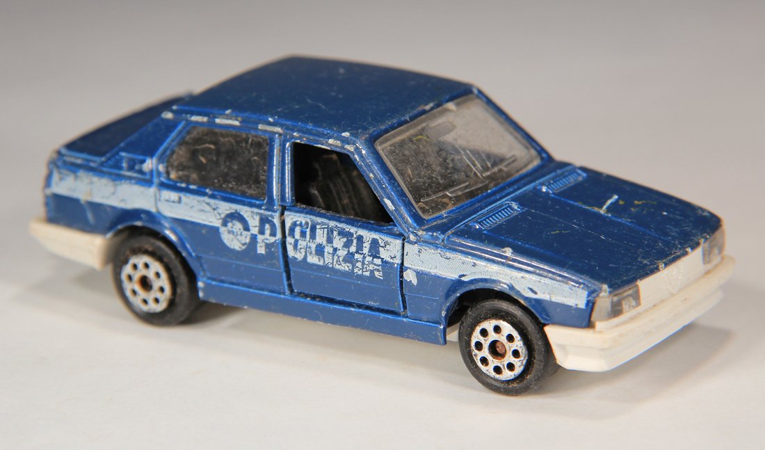 Majorette Vintage 1985 Alfa Romeo Giulietta # 271 Polizia Police Car Dies-Cast L014973