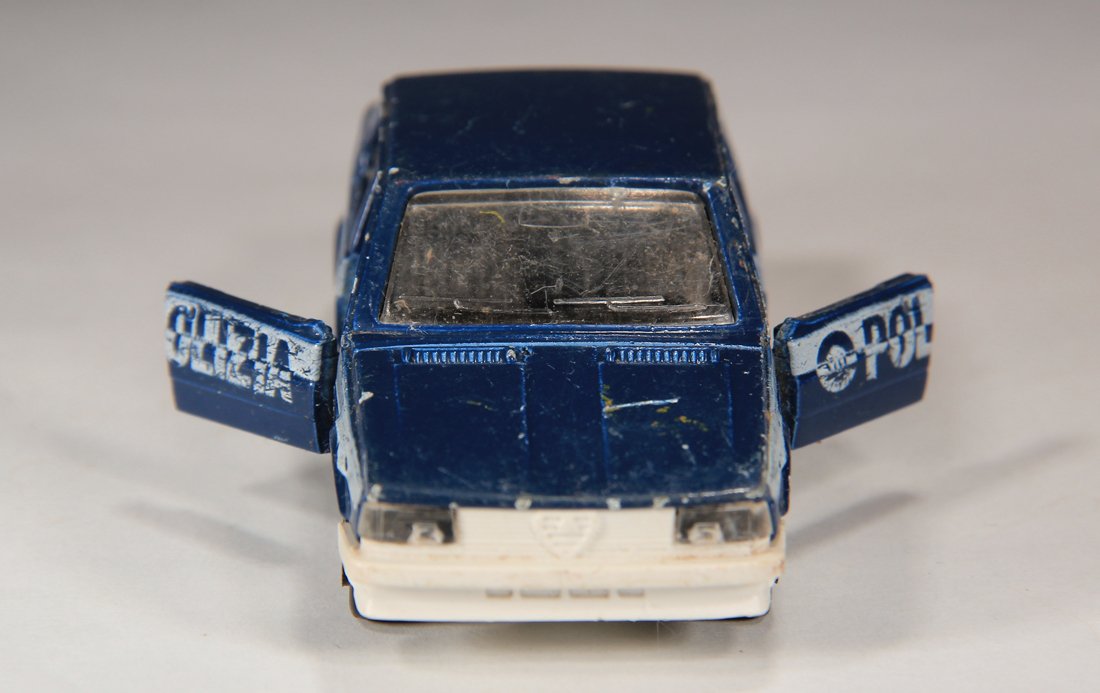 Majorette Vintage 1985 Alfa Romeo Giulietta # 271 Polizia Police Car Dies-Cast L014973