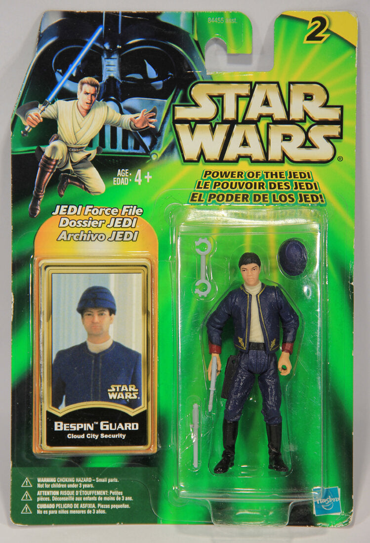 Star Wars Bespin Guard Cloud City Security 2000 Power Of The Jedi Figure Trilingual Card L015019