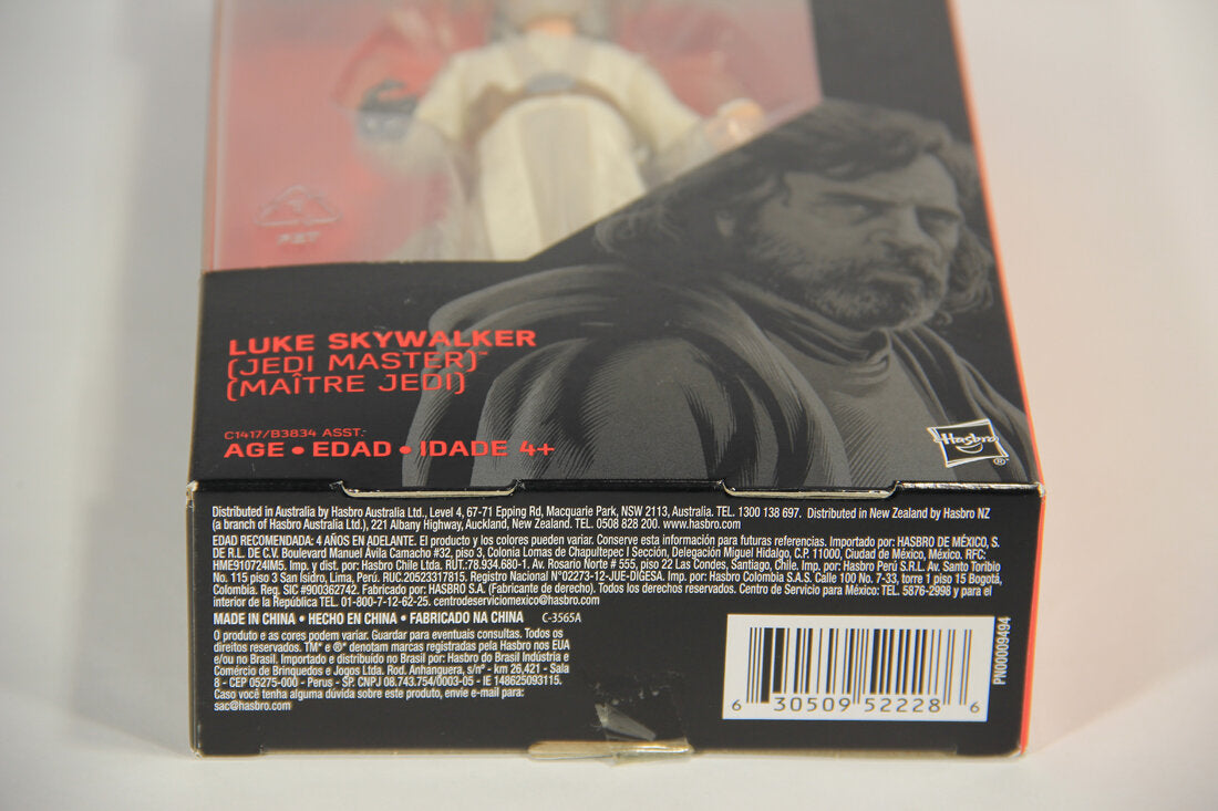 Star Wars Luke Skywalker Jedi Master #46 The Black Series 6 Inch Figure The Last Jedi MISB L015091