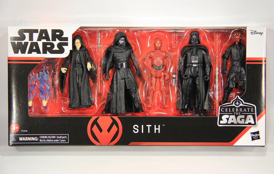 Star Wars Sith Celebrate The Saga 5-Pack 3.75 Action Figures Pristine MISB  L015100