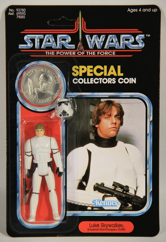 Star Wars Luke Stormtrooper POTF Coin SLC Factory Custom Figure And Card L015108