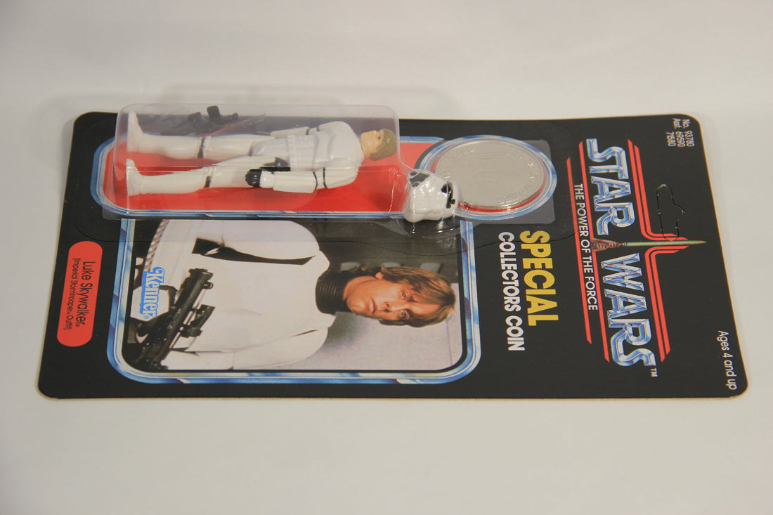 Star Wars Luke Stormtrooper POTF Coin SLC Factory Custom Figure And Card L015108