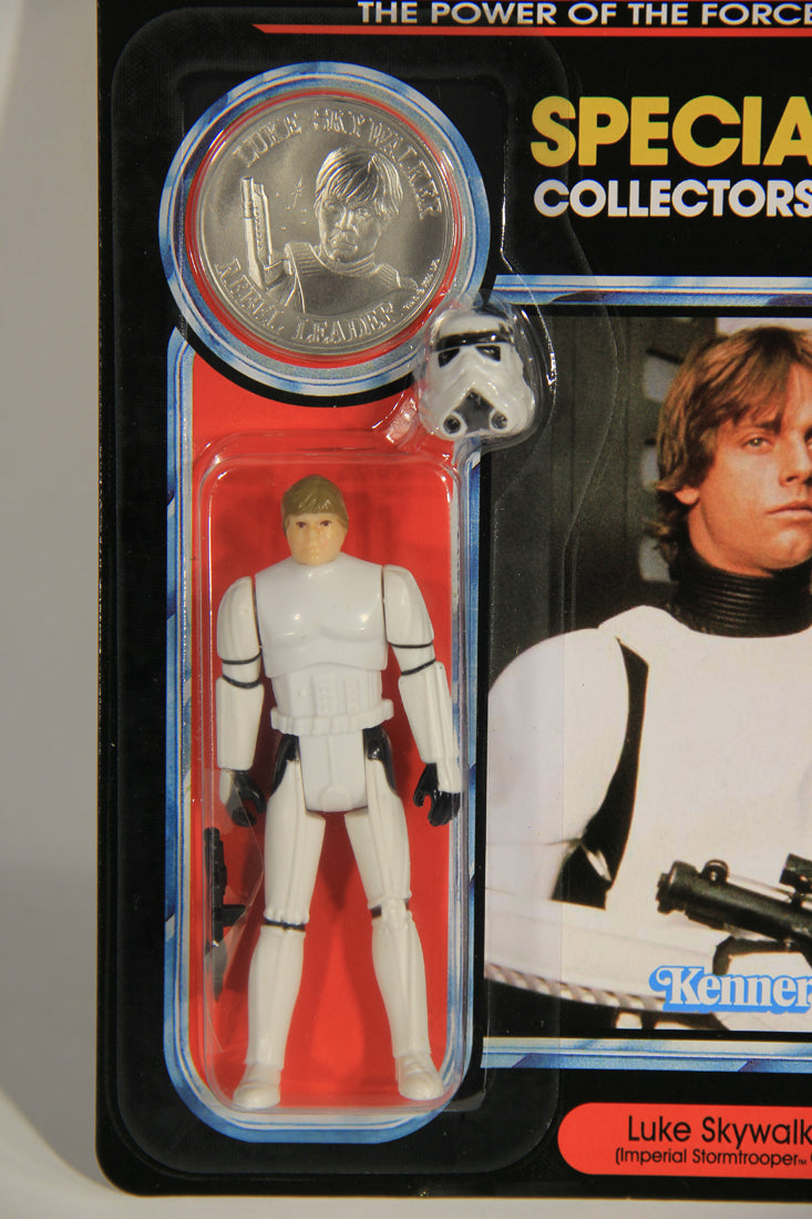 Star Wars Luke Stormtrooper POTF Coin SLC Factory Custom Figure And Card L015108