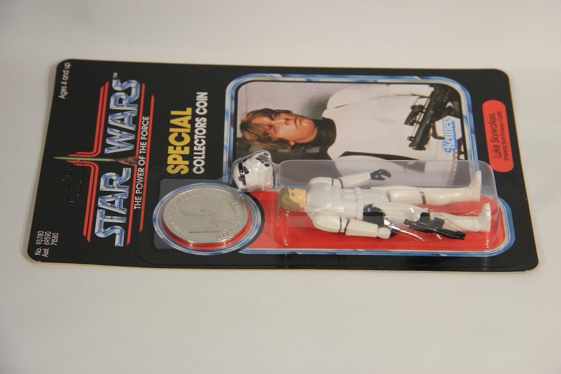 Star Wars Luke Stormtrooper POTF Coin SLC Factory Custom Figure And Card L015108