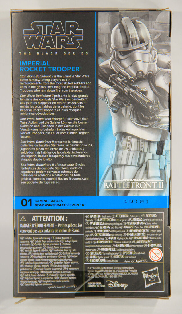 Star Wars Imperial Rocket Trooper #01 Battlefront II Black Series Galaxy 6 Inch Figure MISB L015109