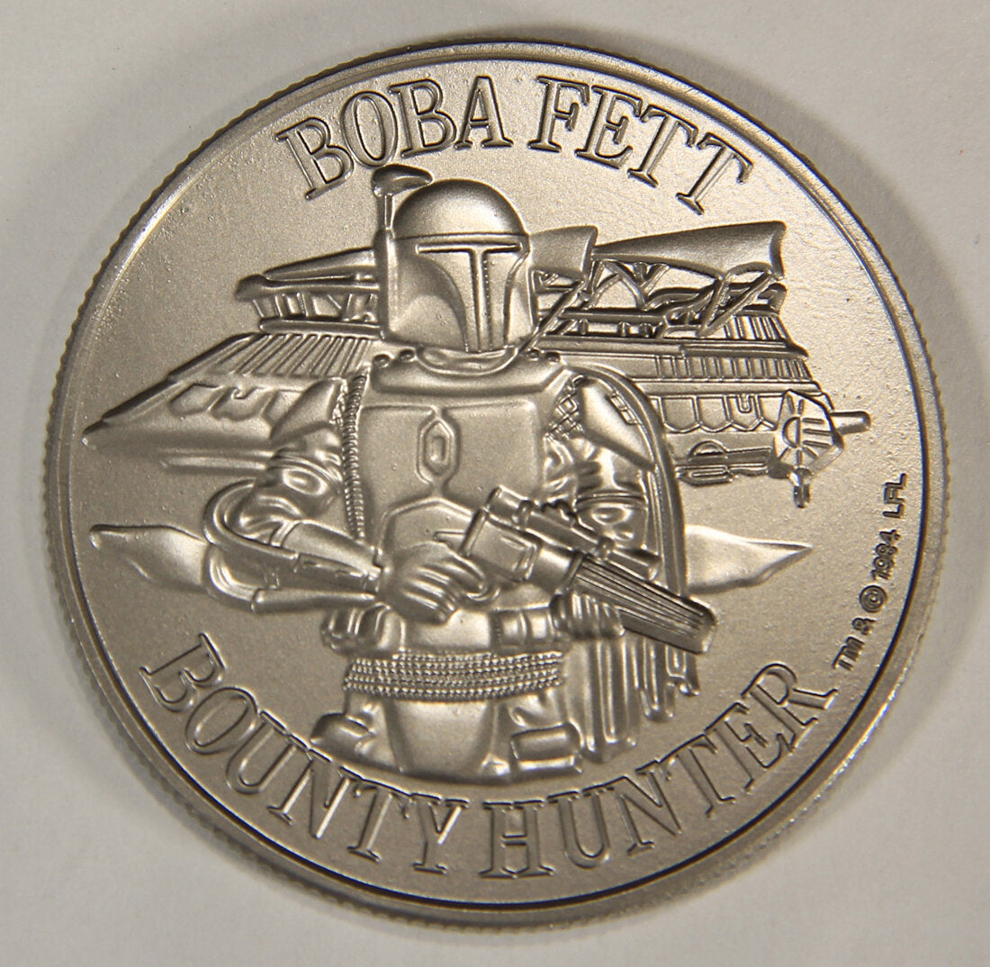 Star Wars Coin POTF Boba Fett CUSTOM Replacement Top Quality Repro L015114