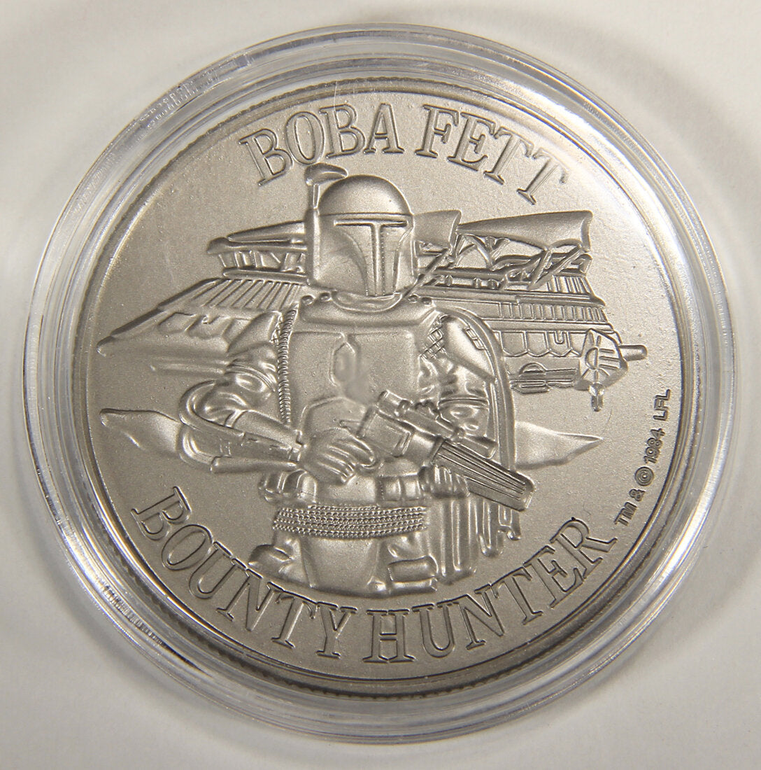 Star Wars Coin POTF Boba Fett CUSTOM Replacement Top Quality Repro L015114