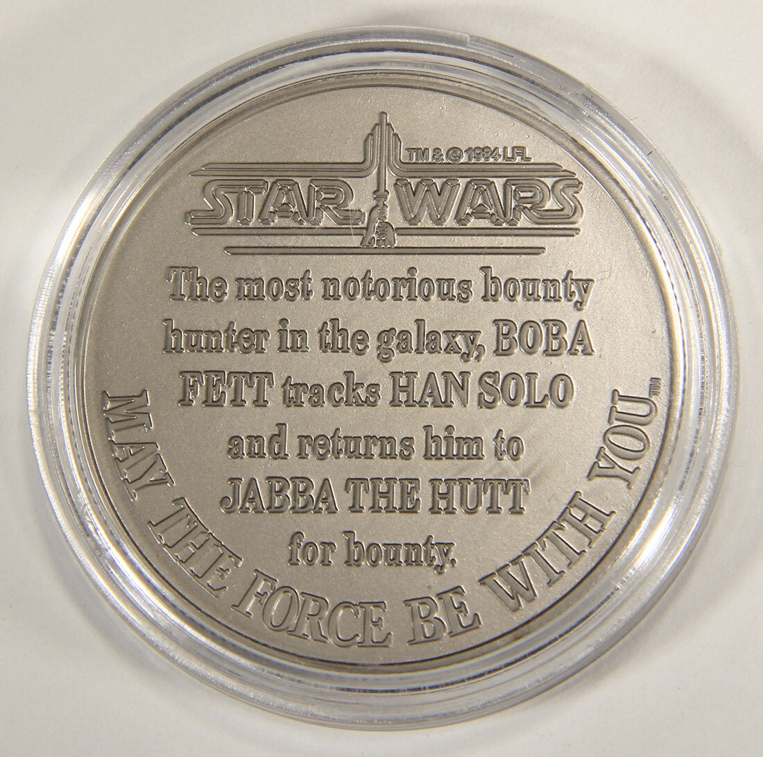 Star Wars Coin POTF Boba Fett CUSTOM Replacement Top Quality Repro L015114