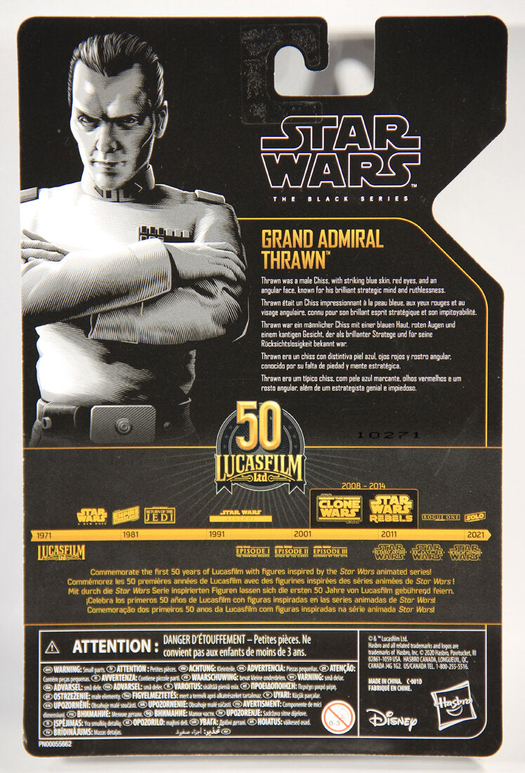 Star Wars Grand Admiral Thrawn Black Series Archive 6 Inch 50th Anniversary Lucasfilm MOC L015137