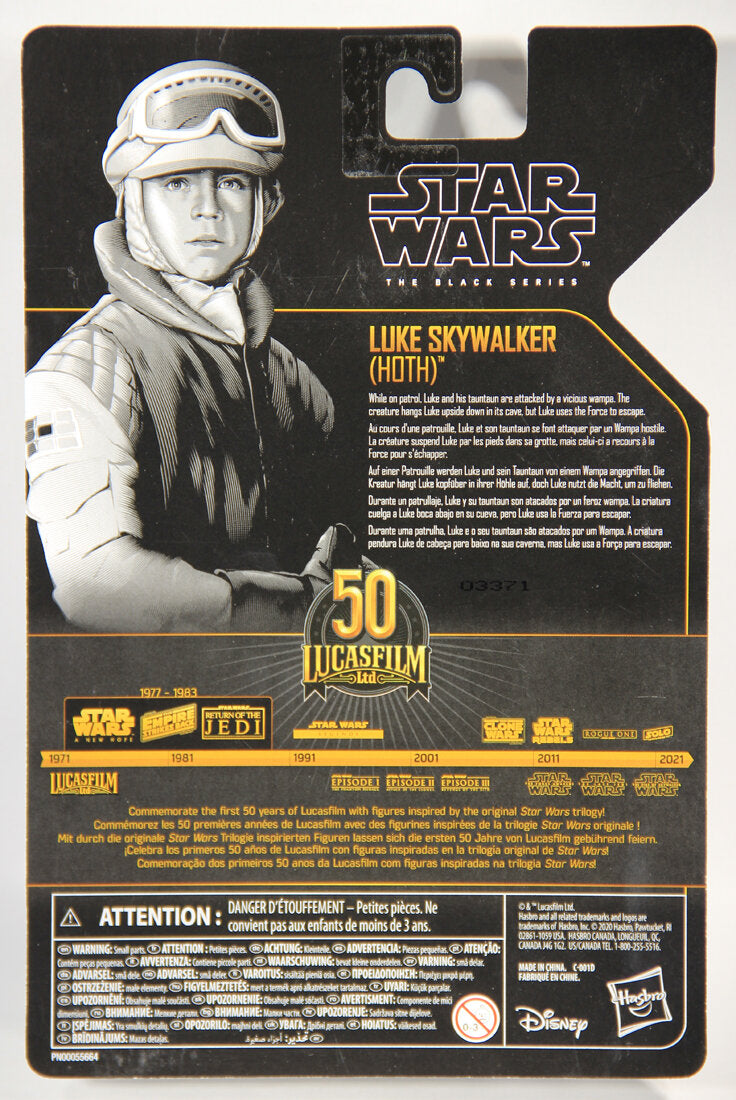 Star Wars Luke Skywalker Hoth Black Series Archive 6 Inch 50th Anniversary Lucasfilm MOC L015138