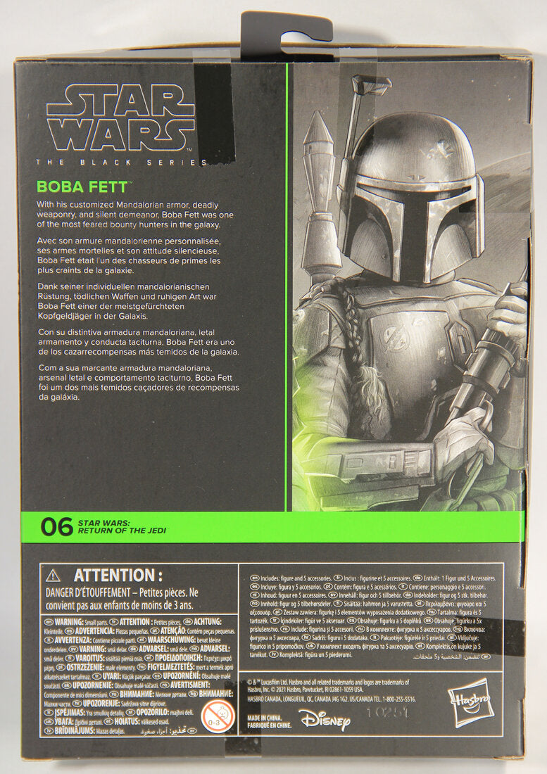 Star Wars Boba Fett Deluxe #06 Black Series Galaxy Return Of The Jedi 6 Inch Figure L015140