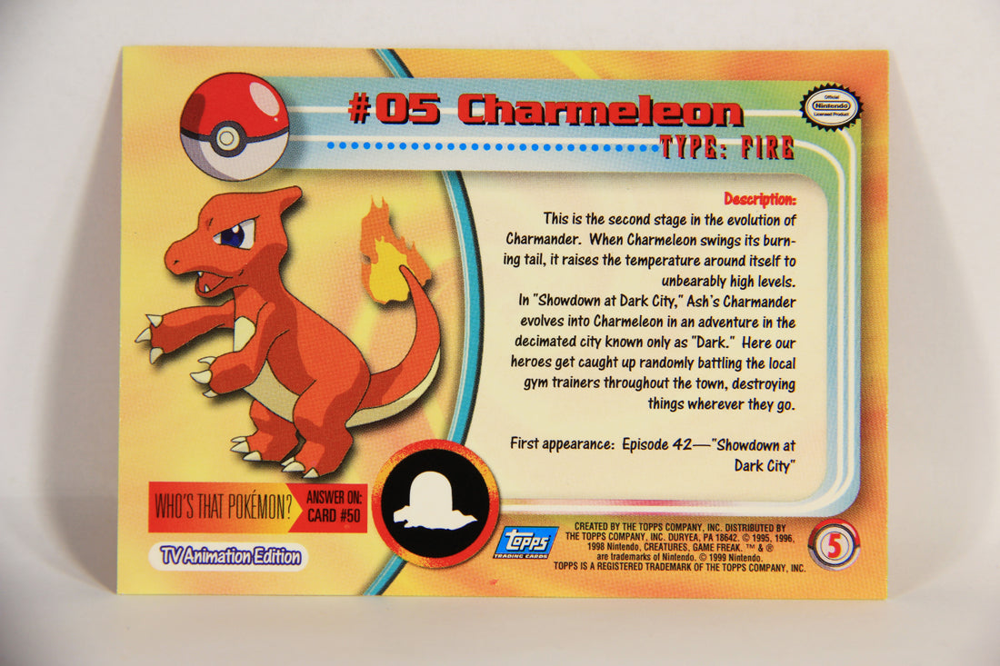 Pokémon Card Charmeleon #5 TV Animation Blue Logo 1st Print ENG L015172