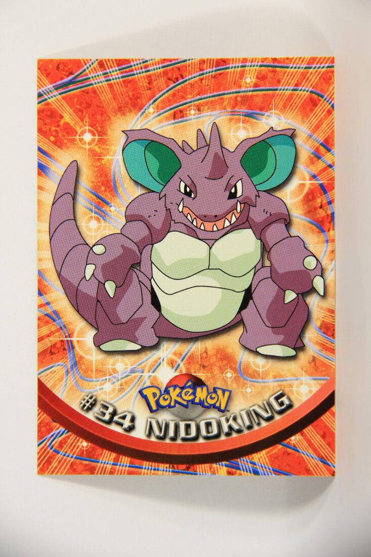 Pokmon Card Nidoking #34 TV Animation Blue Logo 1st Print ENG L015197 AGS Collectibles Pokmon Card Nidoking #34 TV Animation Blue Logo 1st Print ENG L015197 AGS Collectibles