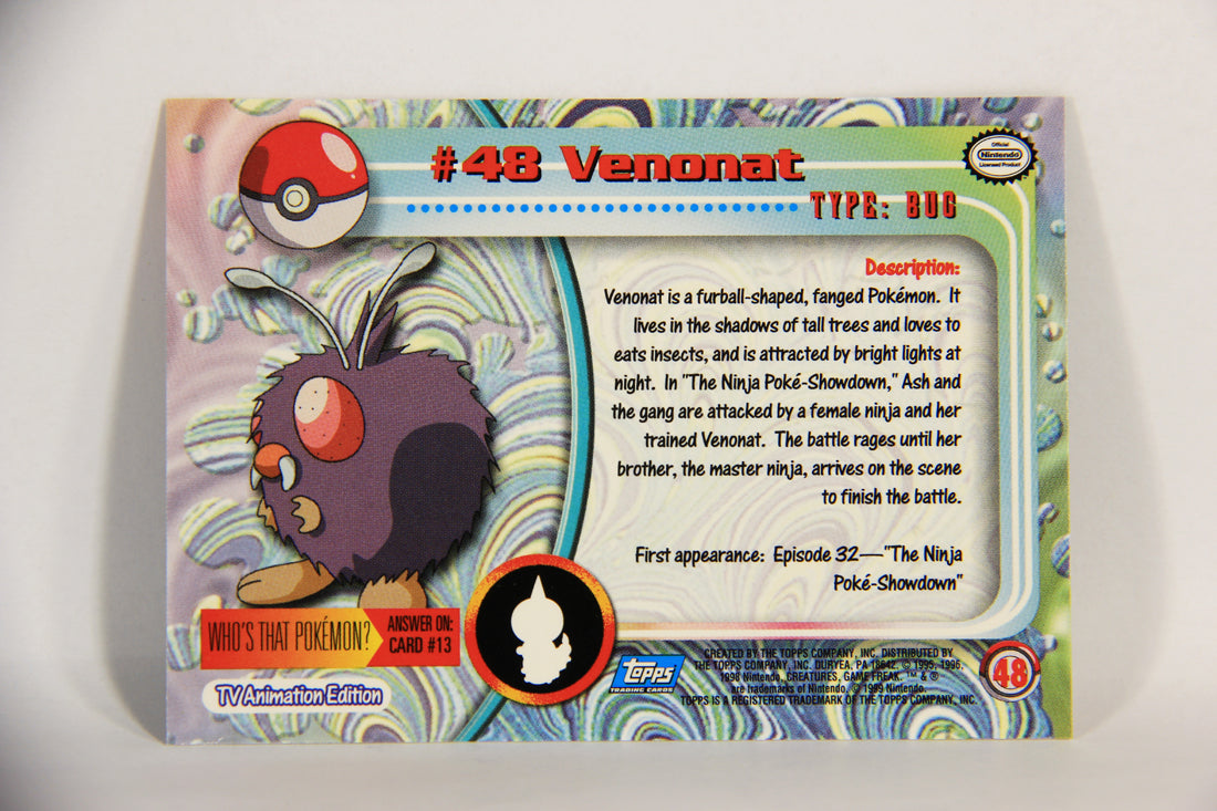 Pokémon Card Venonat #48 TV Animation Blue Logo 1st Print ENG L015211