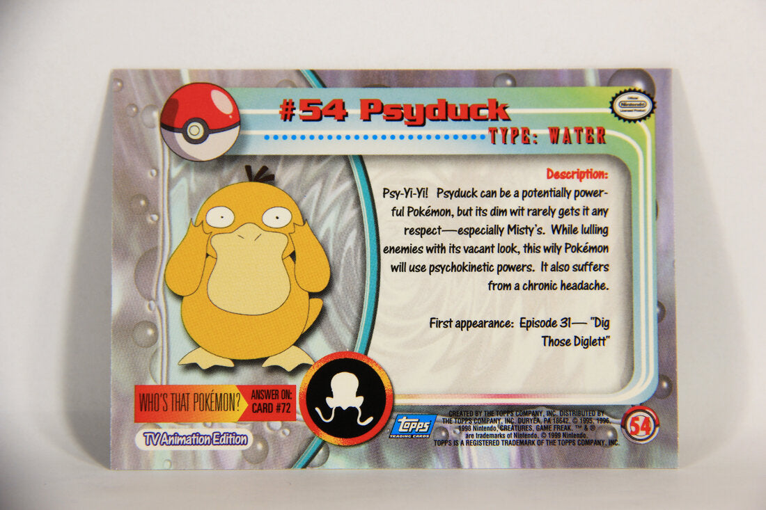 Pokémon Card Psyduck #54 TV Animation Blue Logo 1st Print ENG L015217