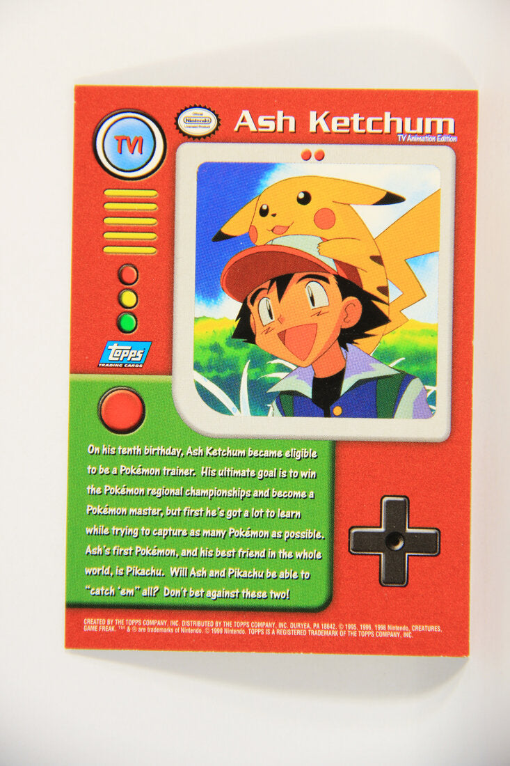 Pokémon Card TV Animation #TV1 Ash Ketchum Blue Logo 1st Print ENG L015238