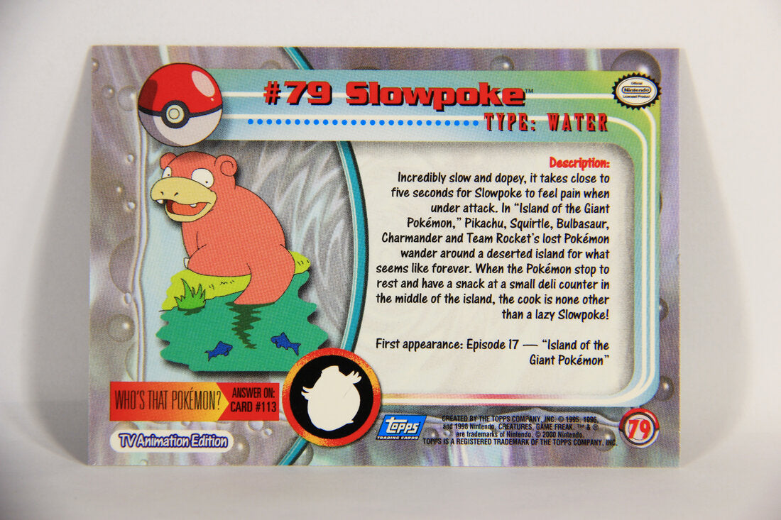 Pokémon Card Slowpoke #79 TV Animation Blue Logo 1st Print ENG L015252