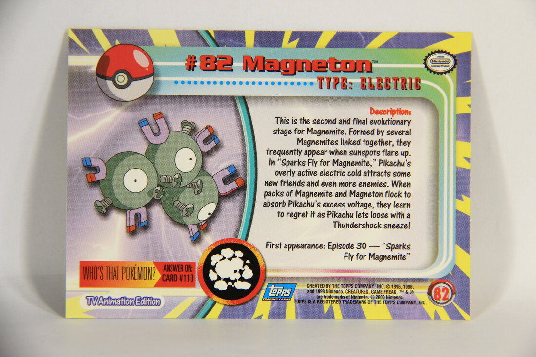 Pokémon Card Magneton #82 TV Animation Blue Logo 1st Print ENG L015253