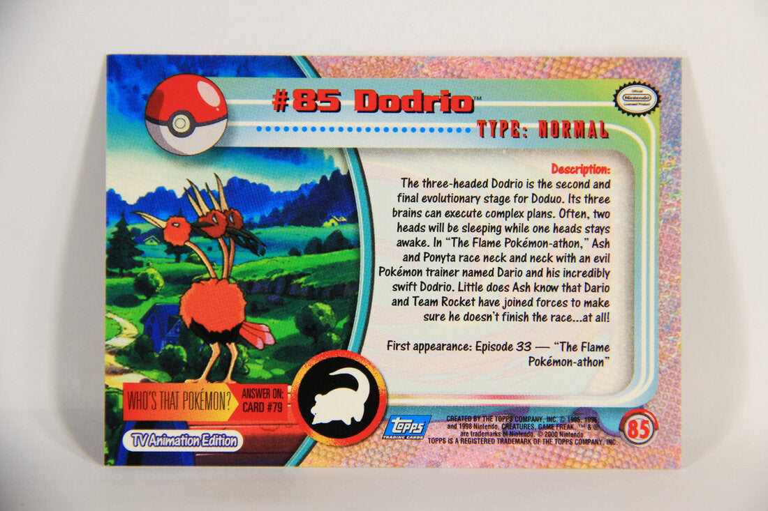 Pokémon Card Dodrio #85 TV Animation Blue Logo 1st Print ENG L015254