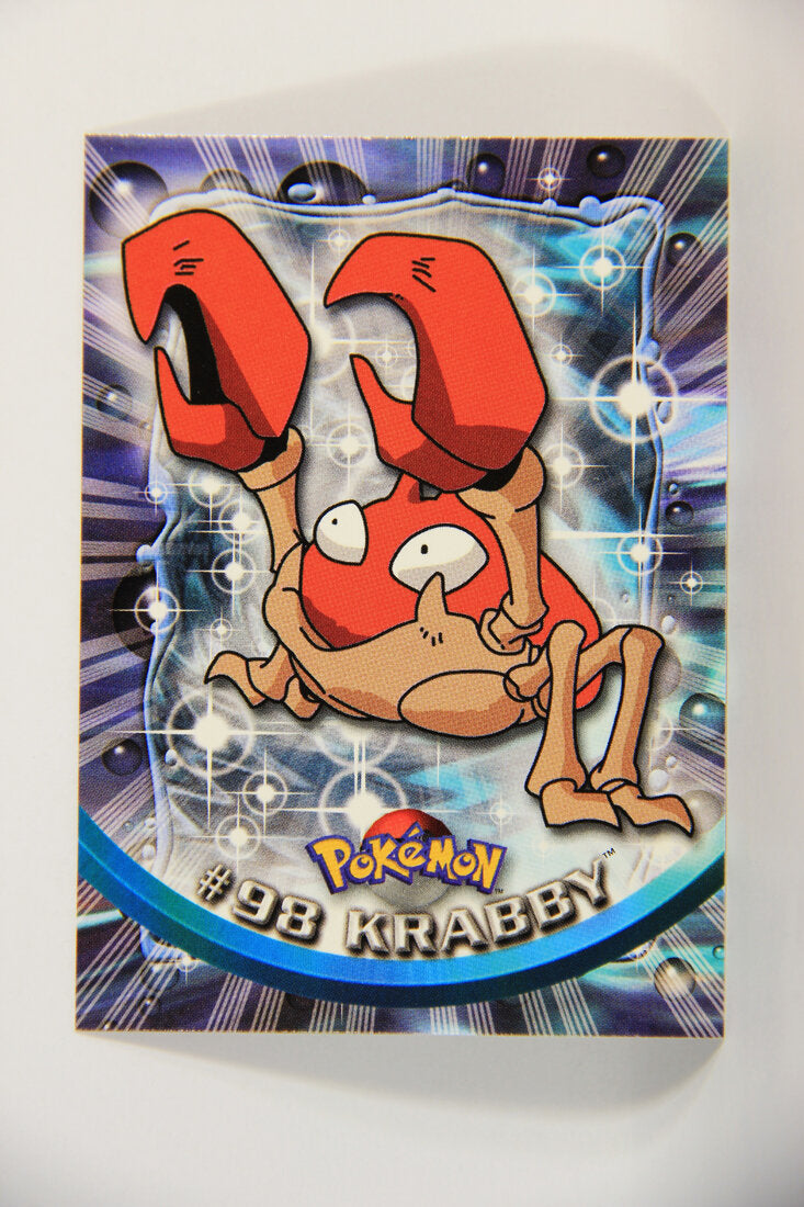 Pokmon Card Krabby #98 TV Animation Blue Logo 1st Print ENG L015259 AGS Collectibles Pokmon Card Krabby #98 TV Animation Blue Logo 1st Print ENG L015259 AGS Collectibles