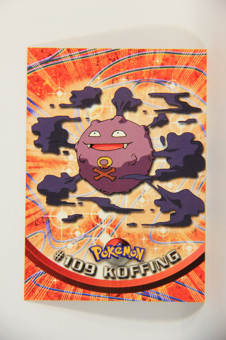 Pokmon Card Koffing #109 TV Animation Blue Logo 1st Print ENG L015264 AGS Collectibles Pokmon Card Koffing #109 TV Animation Blue Logo 1st Print ENG L015264 AGS Collectibles