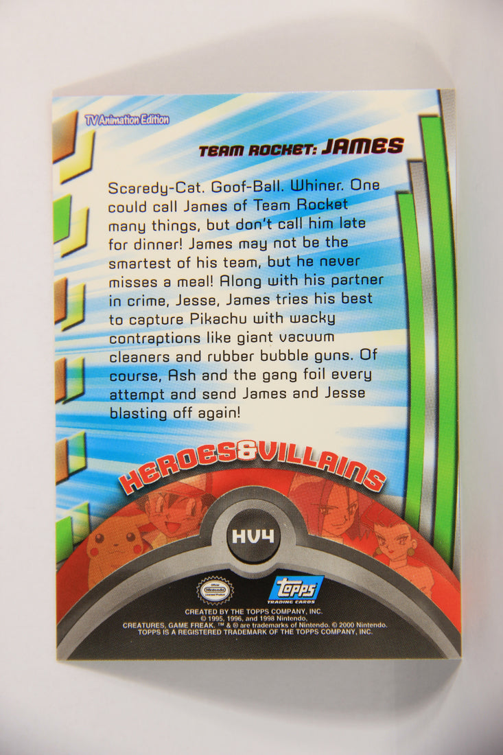 Pokémon Card TV Animation #HV4 Team Rocket James Blue Logo 1st Print ENG L015271
