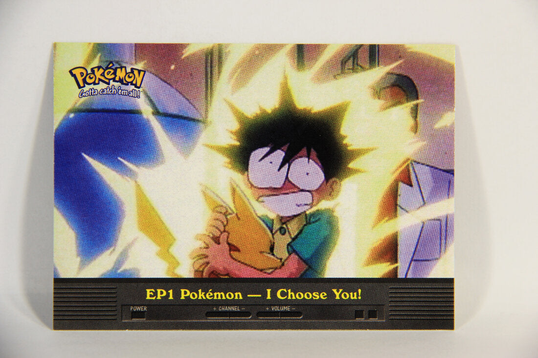 ep1 pokemon i choose you card Topps Pokmon EP#1 Pokmon Holo Foil TV Animation Edition 2000 Pokemon Episode 1 Card
