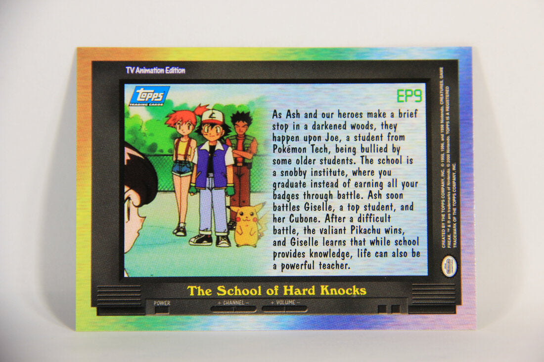 Pokémon Card TV Animation #EP9 The School Of Hard Knocks Blue Logo 1st Print ENG L015281