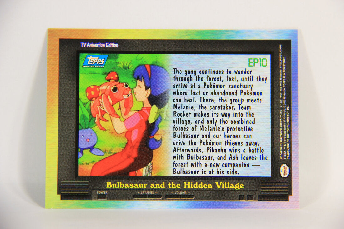 Pokémon Card TV Animation #EP10 Bulbasaur And The Hidden Village Blue Logo 1st Print ENG L015282