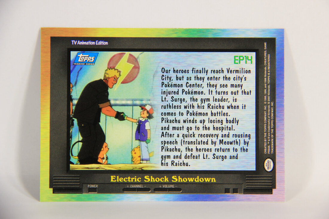 Pokémon Card TV Animation #EP14 Electric Shock Showdown Blue Logo 1st Print ENG L015286