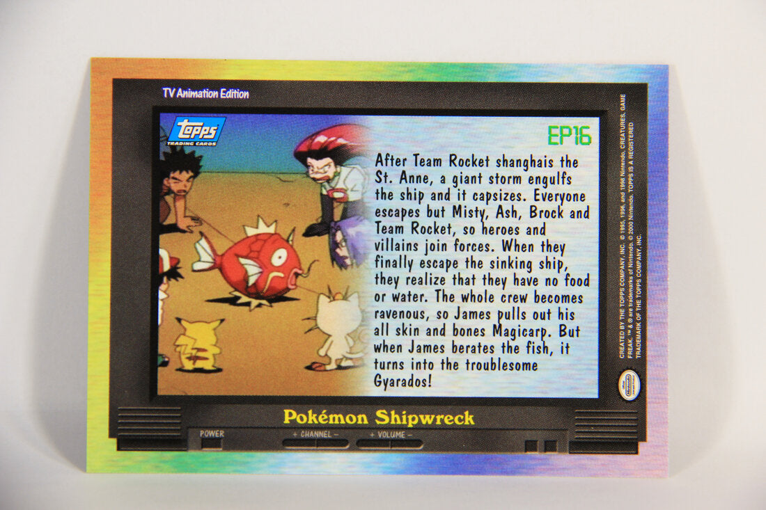 Pokémon Card TV Animation #EP16 Pokemon Shipwreck Blue Logo 1st Print ENG L015288