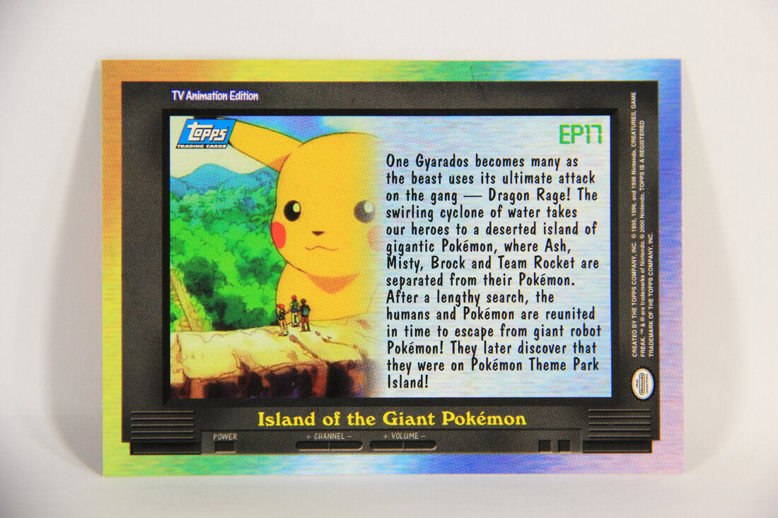 Pokémon Card TV Animation #EP17 Island Of The Giant Pokemon Blue Logo 1st Print ENG L015289