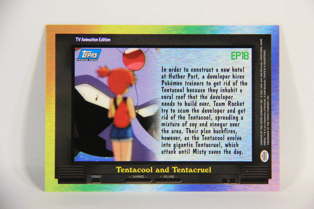 Pokémon Card TV Animation #EP18 Tentacool And Tentacruel Blue Logo 1st Print ENG L015290
