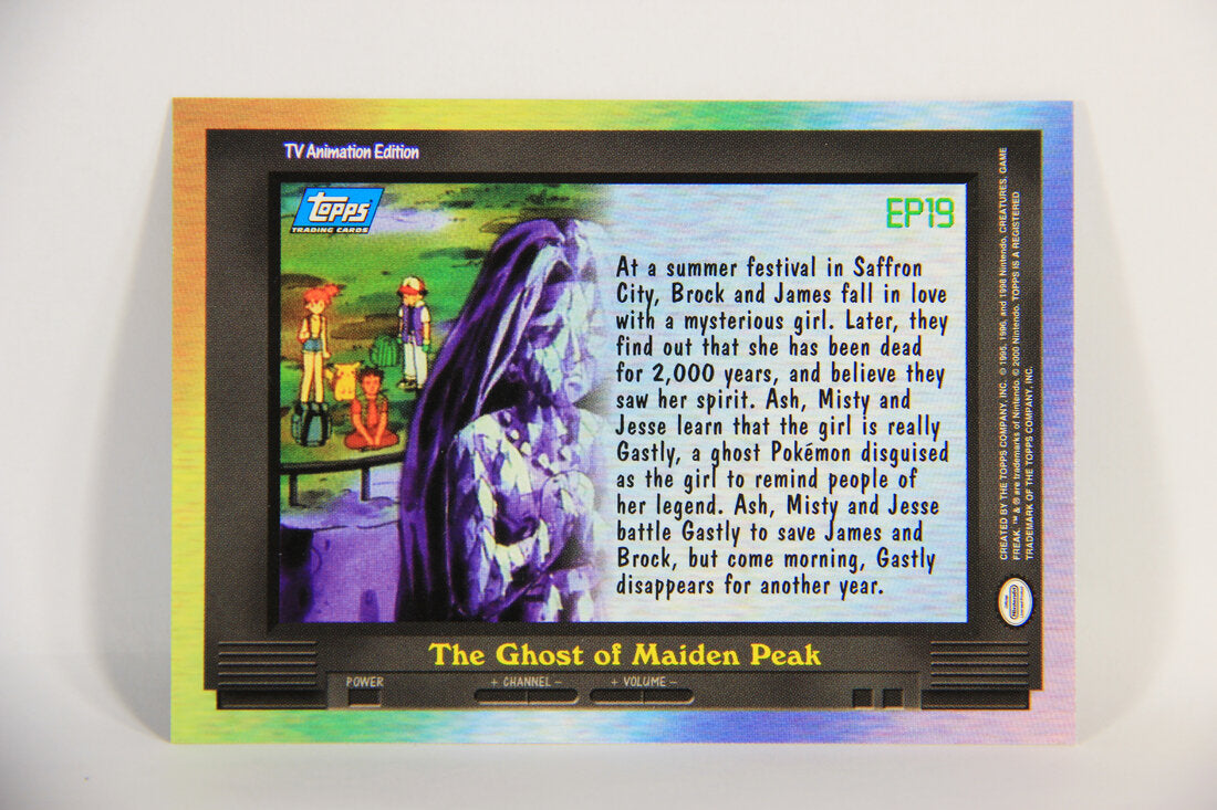 Pokémon Card TV Animation #EP19 The Ghost Of Maiden Peak Blue Logo 1st Print ENG L015291