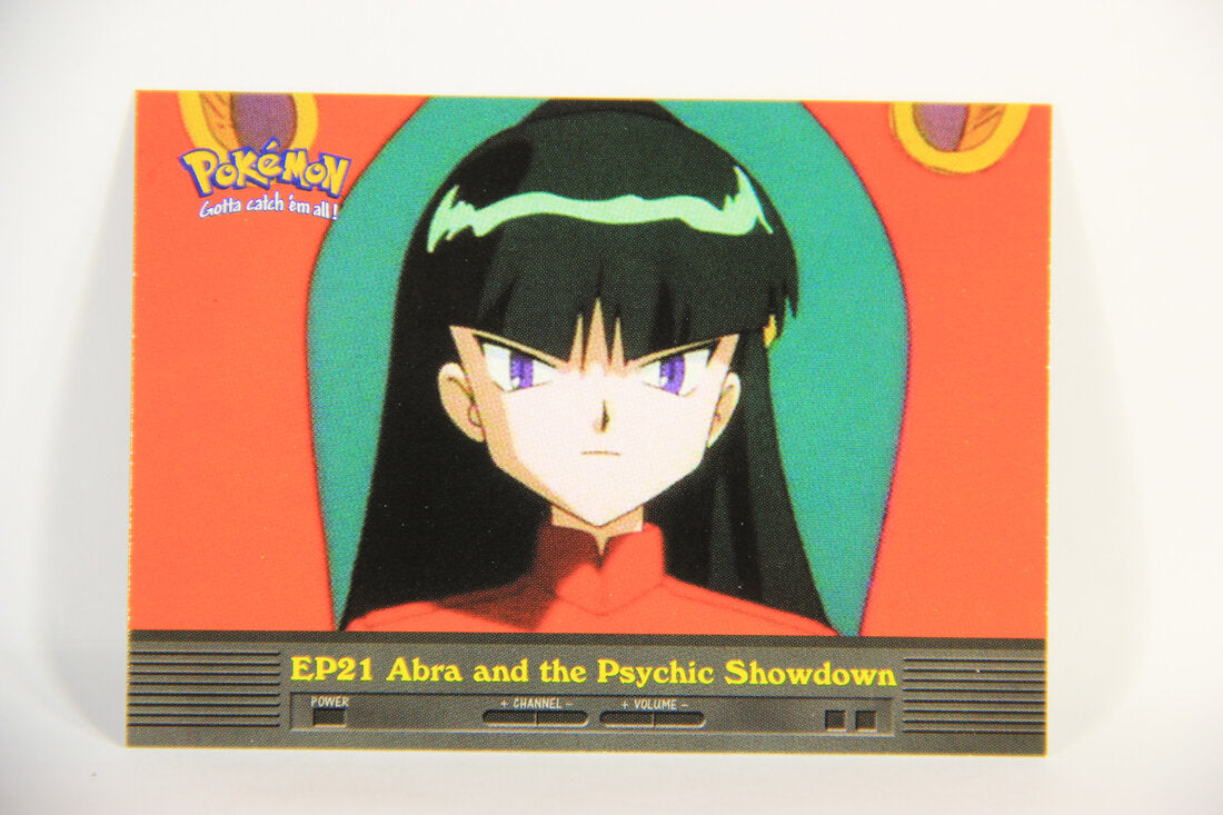 Pokémon Card TV Animation #EP21 Abra And The Psychic Showdown Blue Logo 1st  Print ENG L015293