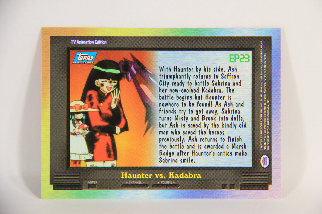 Pokémon Card TV Animation #EP23 Haunter Vs. Kadabra Blue Logo 1st Print ENG L015295