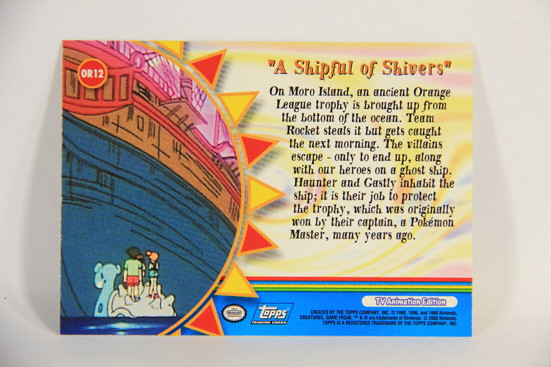 Pokémon Card TV Animation #OR12 A Shipful Of Shivers Blue Logo 1st Print ENG L015303