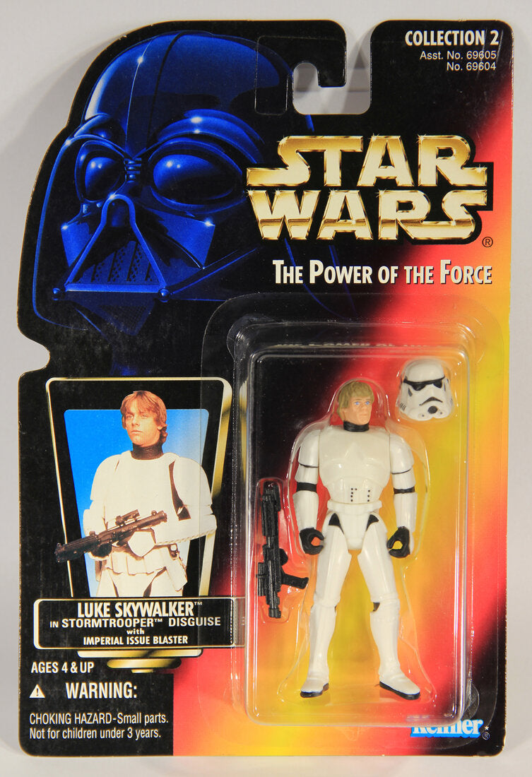 Star Wars Luke Skywalker In Stormtrooper Disguise 1996 POTF Action Figure ENG Red Card L015324