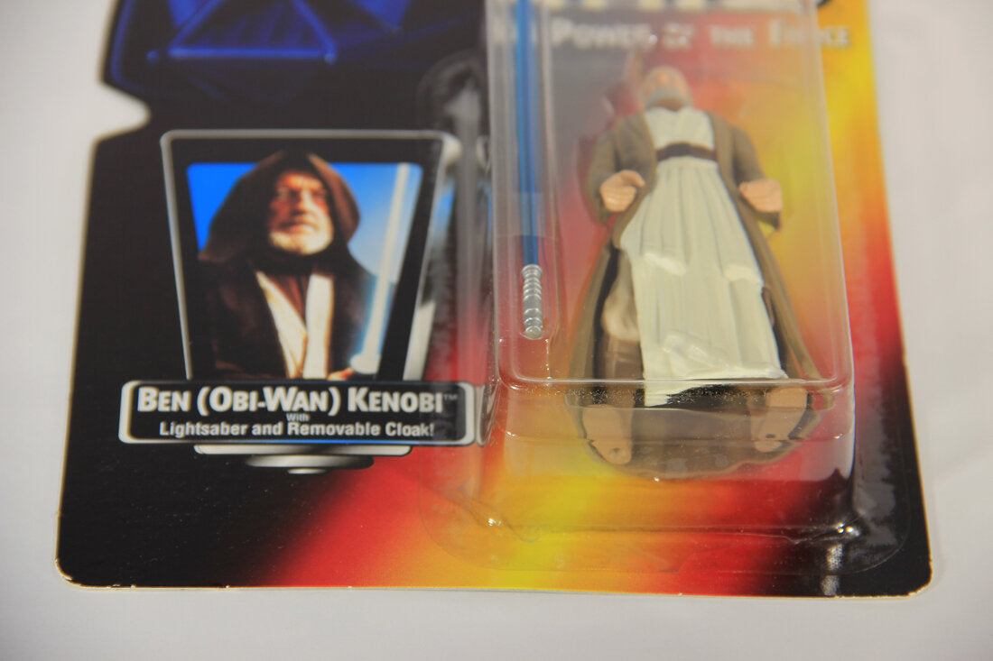 Star Wars Ben Obi-Wan Kenobi Long Saber Variant 1995 POTF Action Figure ENG Red Card L015325
