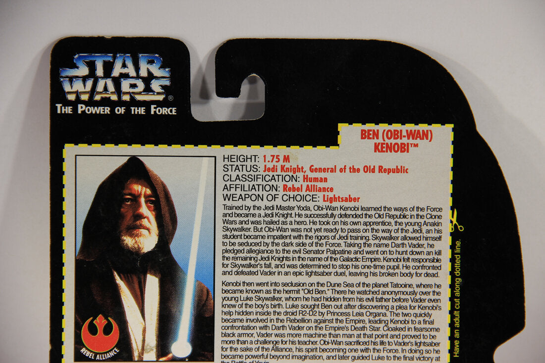 Star Wars Ben Obi-Wan Kenobi Long Saber Variant 1995 POTF Action Figure ENG Red Card L015325