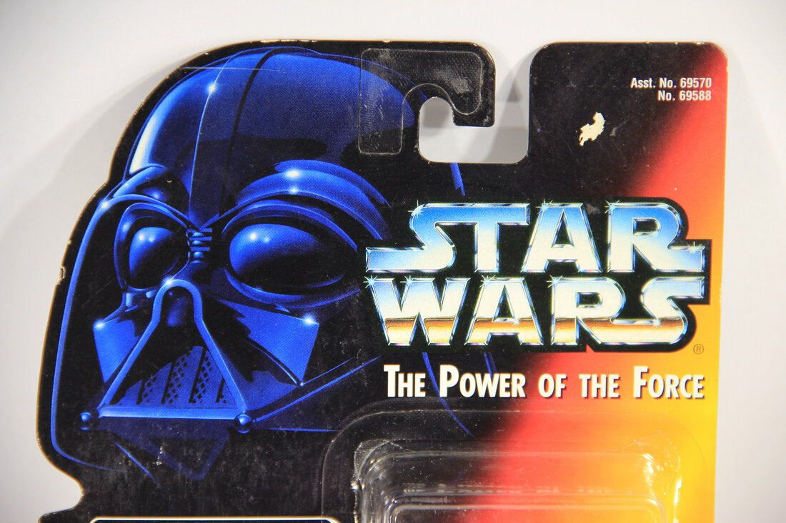 Star Wars Luke Skywalker In Dagobah Fatigues Short Lightsaber 1995 POTF ENG Red Card L015327