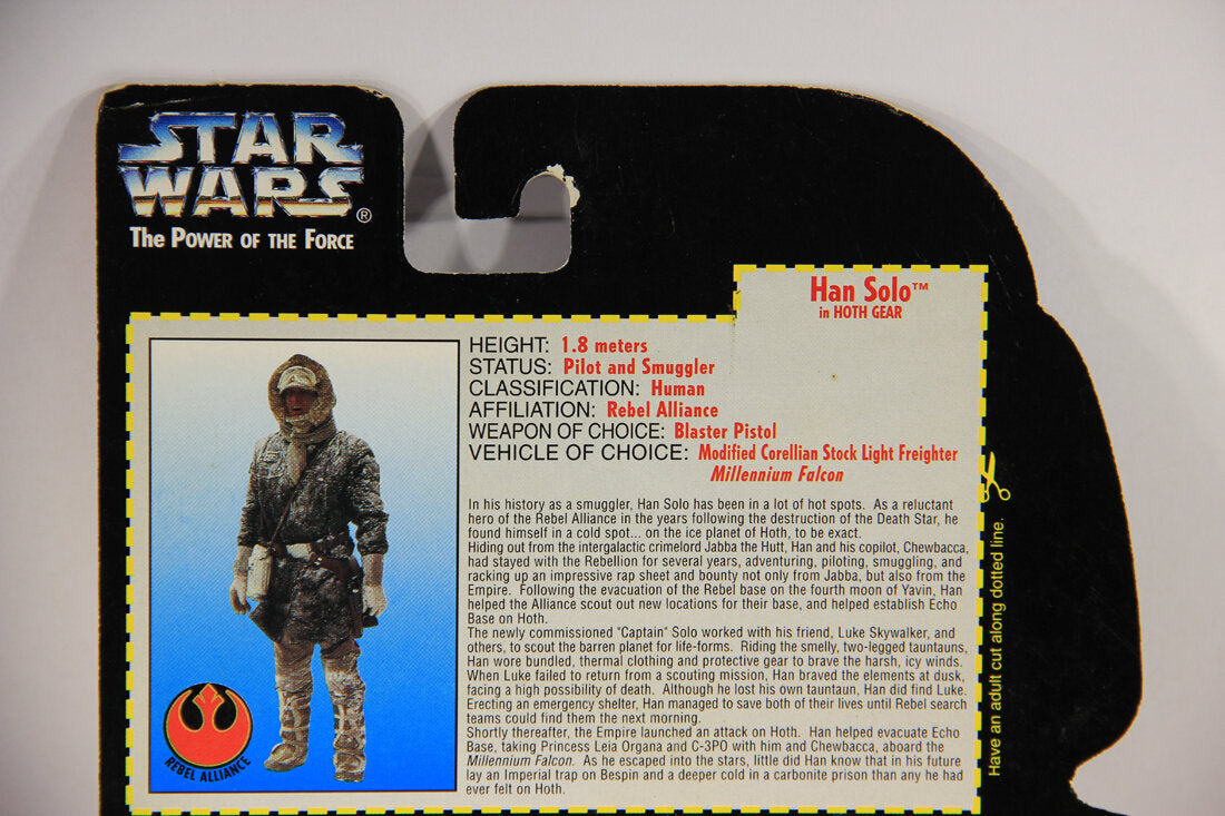 Star Wars Han Solo In Hoth Gear 1995 POTF Action Figure ENG Red Card L015328