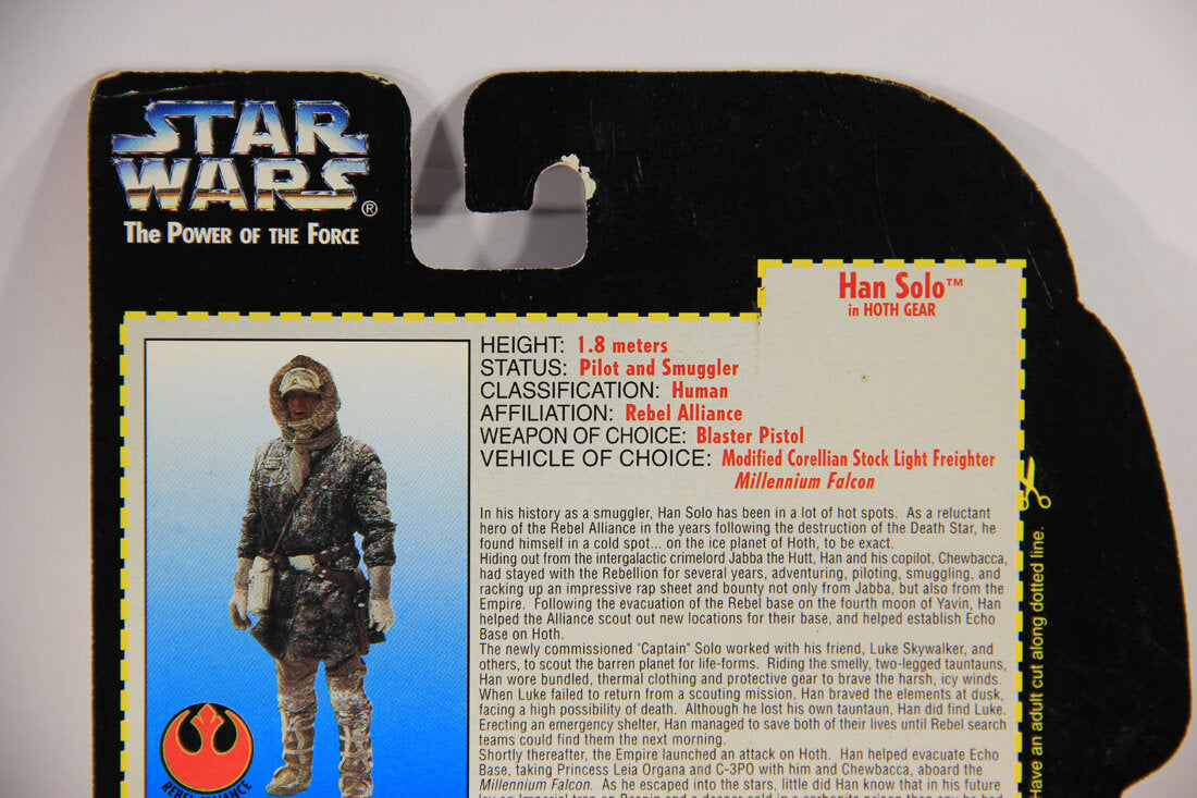 Star Wars Han Solo In Hoth Gear 1995 POTF Action Figure ENG Red Card L015328