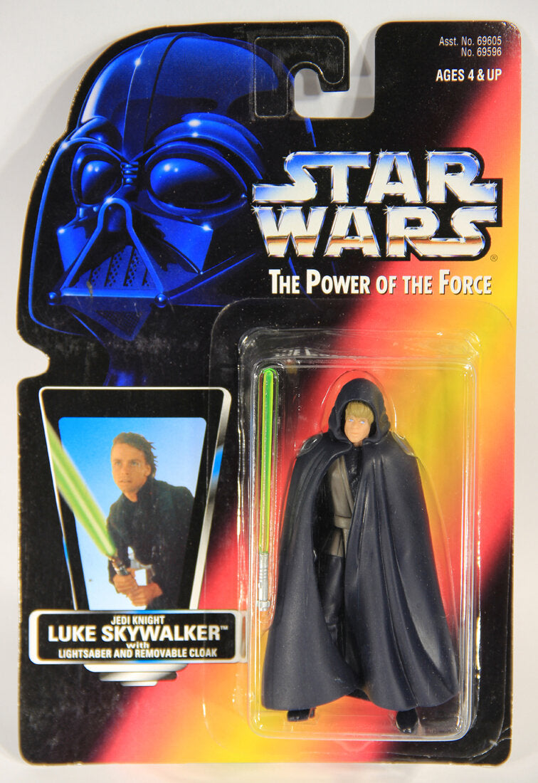 Star Wars Luke Skywalker Jedi Knight Brown Vest Variant 1996 POTF Figure ENG Red Card L015329