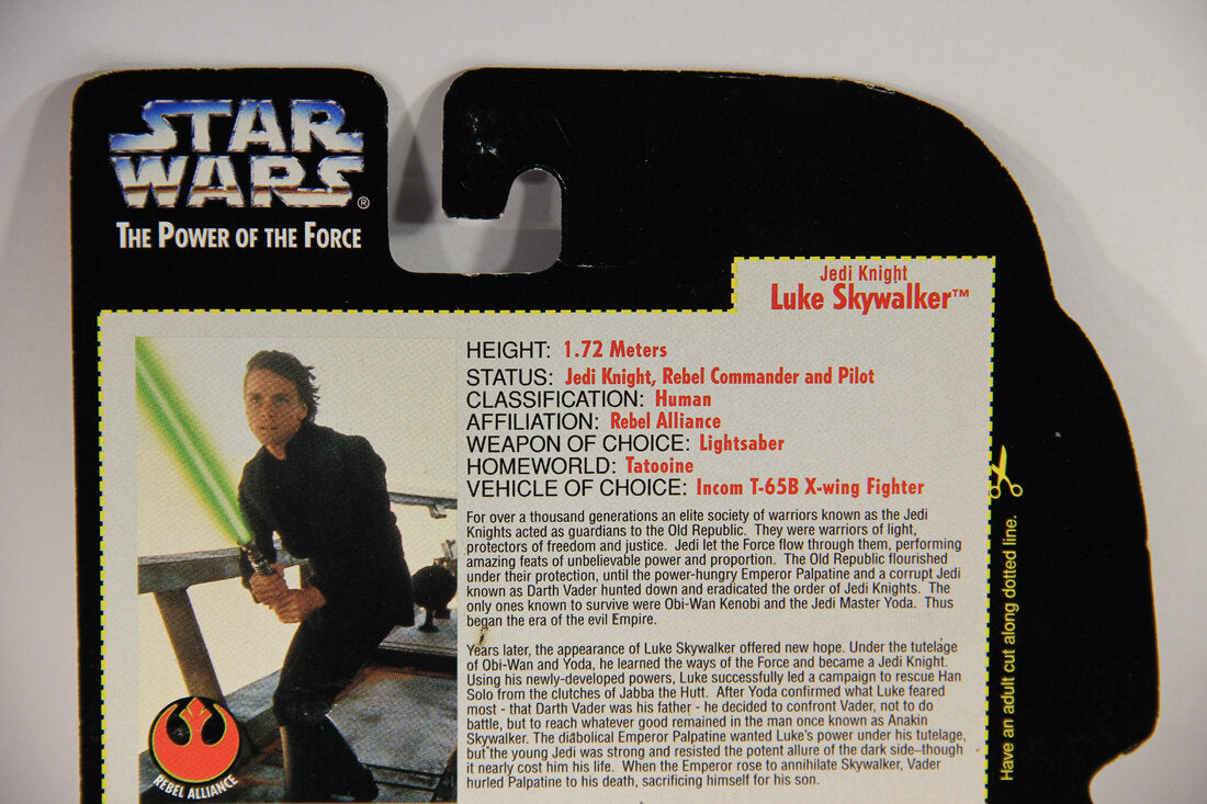 Star Wars Luke Skywalker Jedi Knight Brown Vest Variant 1996 POTF Figure ENG Red Card L015329