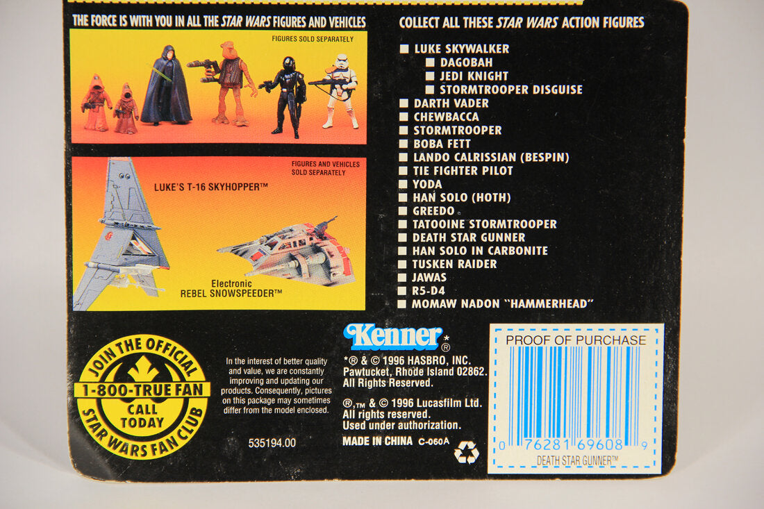 Star Wars Death Star Gunner 1996 POTF Action Figure ENG Red Card L015330