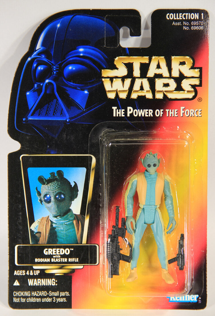 Star Wars Greedo 1996 POTF Action Figure ENG Red Card L015331